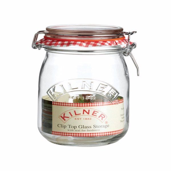 33.8 oz Clear Storage Jar, Kilner, Mfr#: 0025491